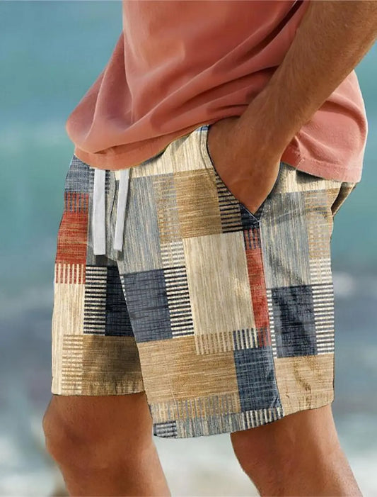 Plaid Block Shorts