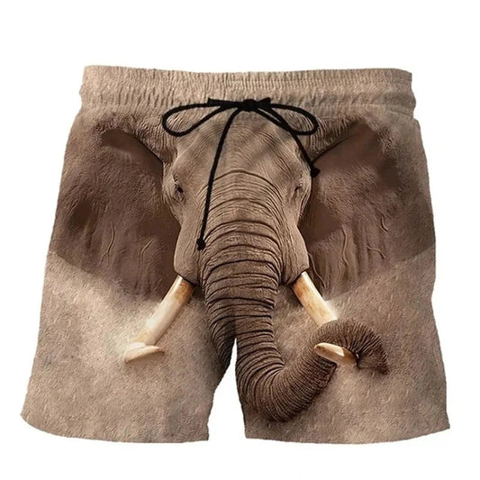 3D Elephant Beach Shorts
